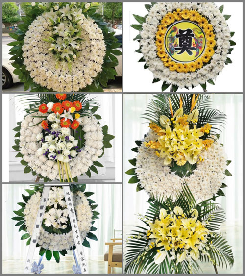 广东广州市番禺区新造镇东西庄村花圈速递